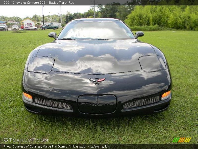 Black / Torch Red 2004 Chevrolet Corvette Z06