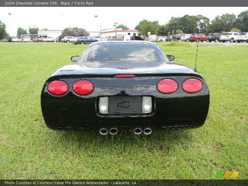 Black / Torch Red 2004 Chevrolet Corvette Z06