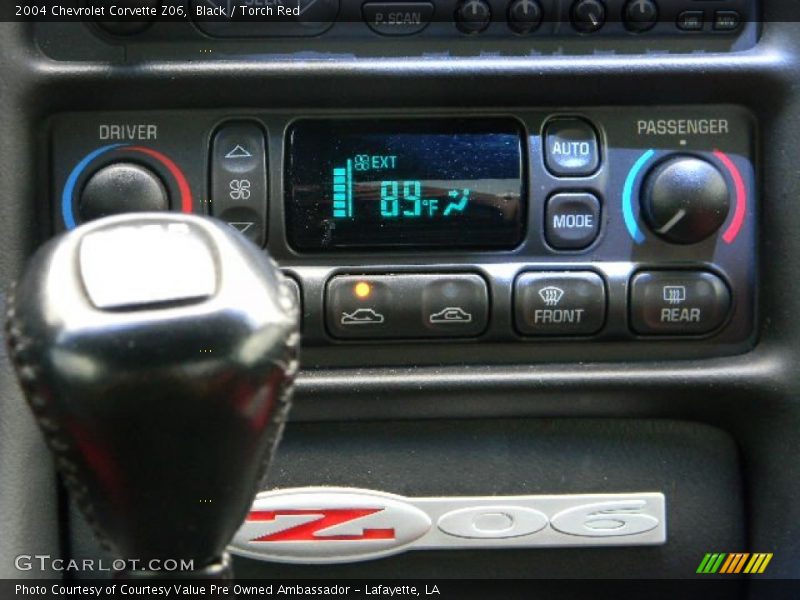 Controls of 2004 Corvette Z06