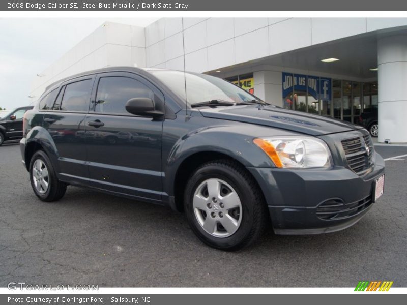 Steel Blue Metallic / Dark Slate Gray 2008 Dodge Caliber SE
