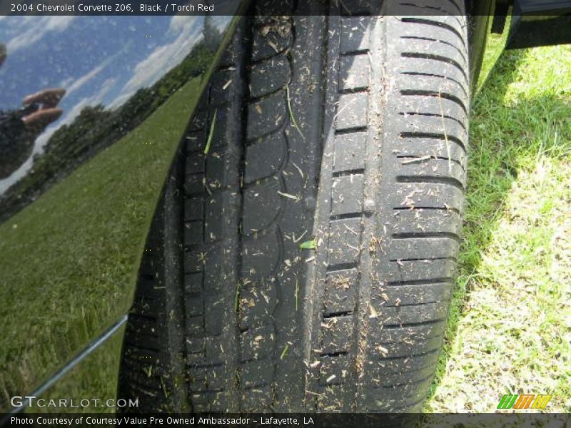 Black / Torch Red 2004 Chevrolet Corvette Z06