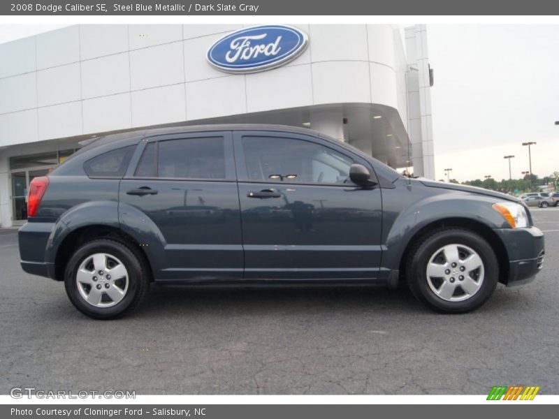 Steel Blue Metallic / Dark Slate Gray 2008 Dodge Caliber SE