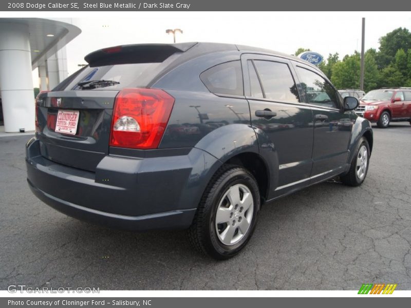 Steel Blue Metallic / Dark Slate Gray 2008 Dodge Caliber SE