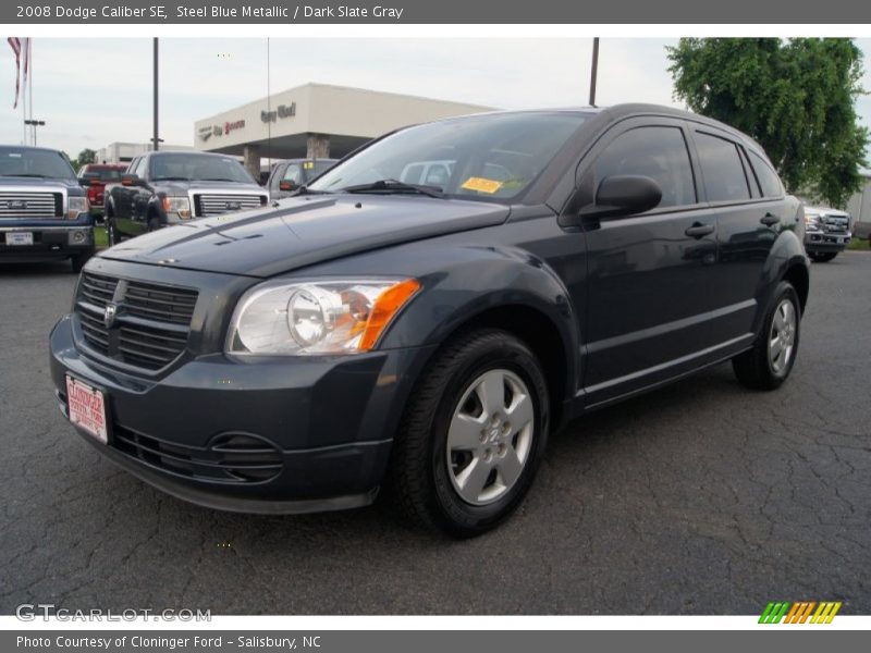 Steel Blue Metallic / Dark Slate Gray 2008 Dodge Caliber SE