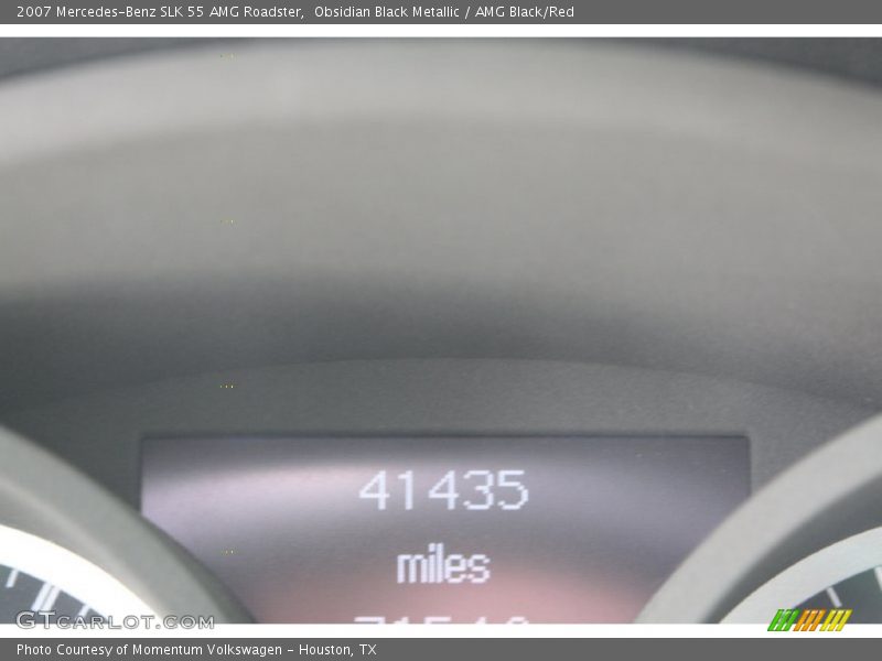 Obsidian Black Metallic / AMG Black/Red 2007 Mercedes-Benz SLK 55 AMG Roadster