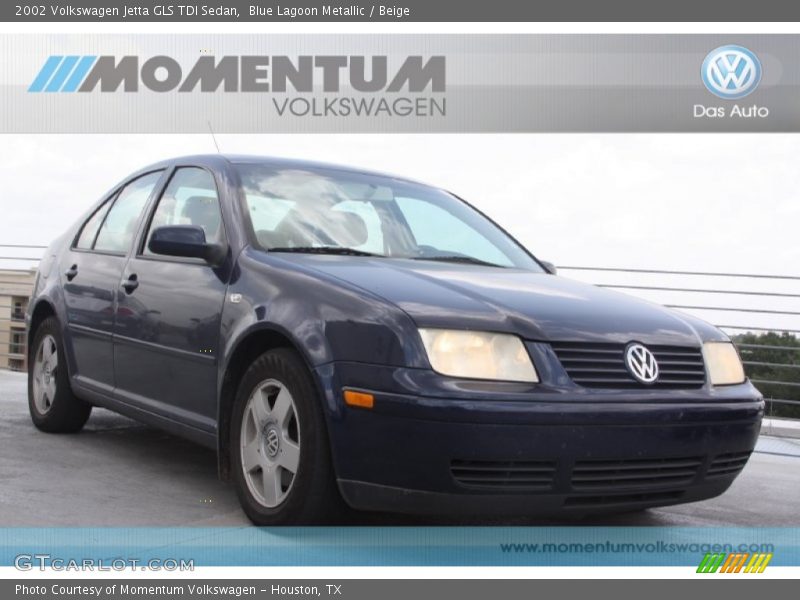 Blue Lagoon Metallic / Beige 2002 Volkswagen Jetta GLS TDI Sedan