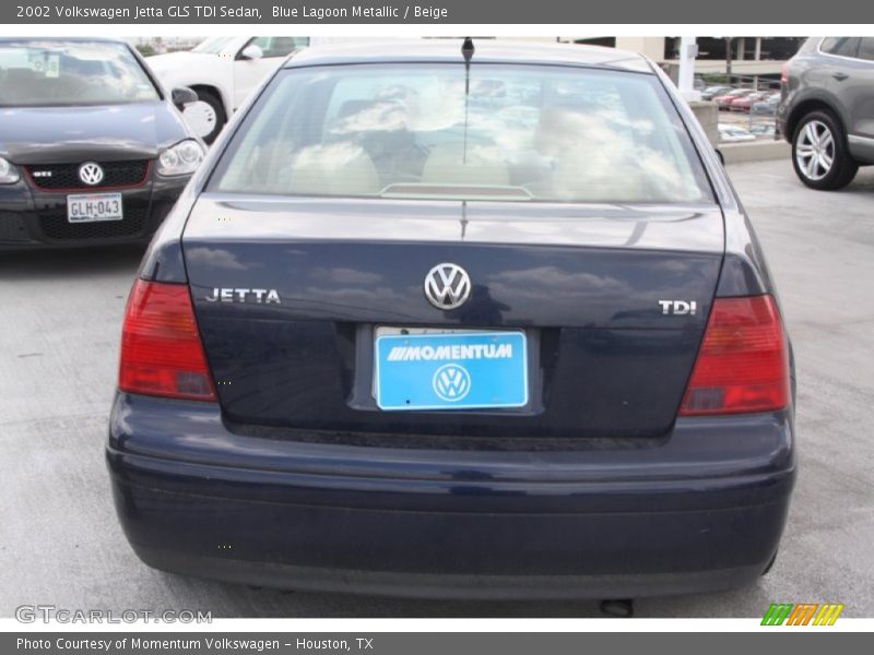 Blue Lagoon Metallic / Beige 2002 Volkswagen Jetta GLS TDI Sedan