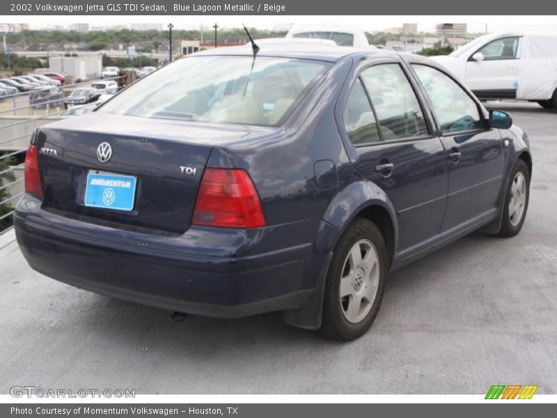 Blue Lagoon Metallic / Beige 2002 Volkswagen Jetta GLS TDI Sedan