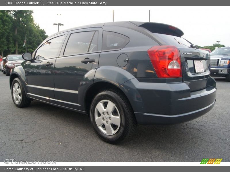 Steel Blue Metallic / Dark Slate Gray 2008 Dodge Caliber SE