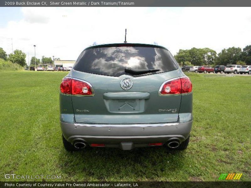 Silver Green Metallic / Dark Titanium/Titanium 2009 Buick Enclave CX