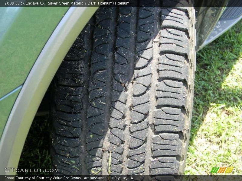 Silver Green Metallic / Dark Titanium/Titanium 2009 Buick Enclave CX