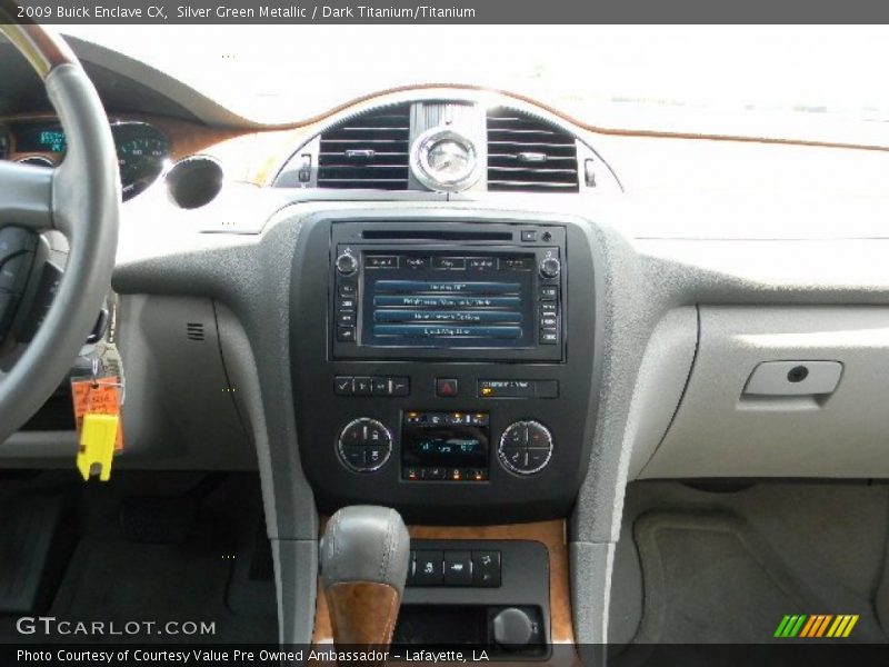 Silver Green Metallic / Dark Titanium/Titanium 2009 Buick Enclave CX