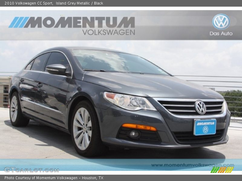 Island Grey Metallic / Black 2010 Volkswagen CC Sport