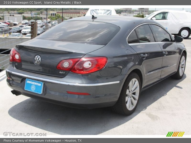 Island Grey Metallic / Black 2010 Volkswagen CC Sport