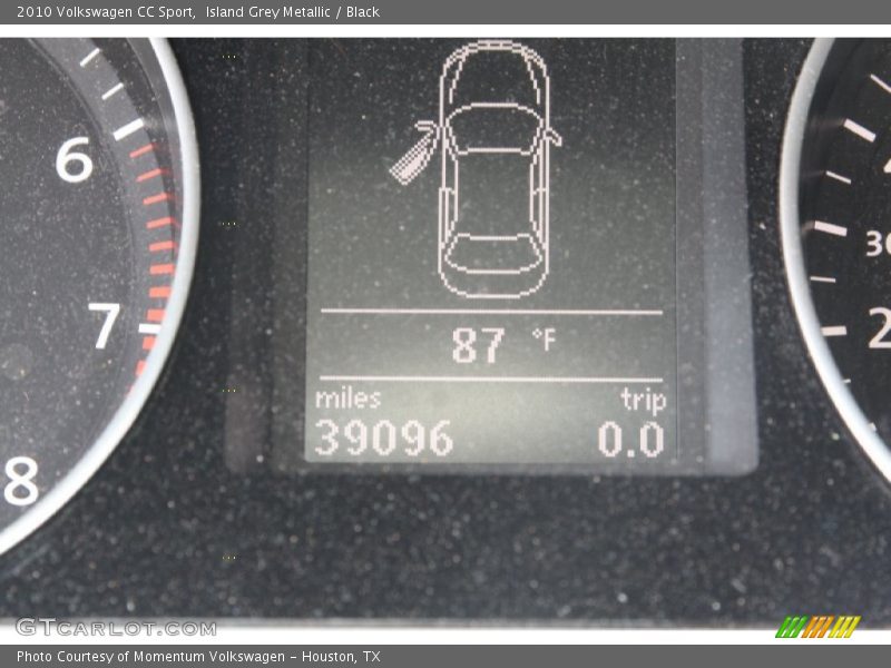 Island Grey Metallic / Black 2010 Volkswagen CC Sport