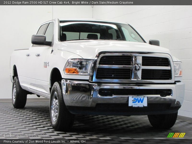 Bright White / Dark Slate/Medium Graystone 2012 Dodge Ram 2500 HD SLT Crew Cab 4x4