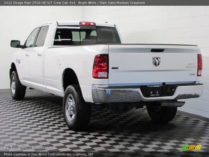 Bright White / Dark Slate/Medium Graystone 2012 Dodge Ram 2500 HD SLT Crew Cab 4x4