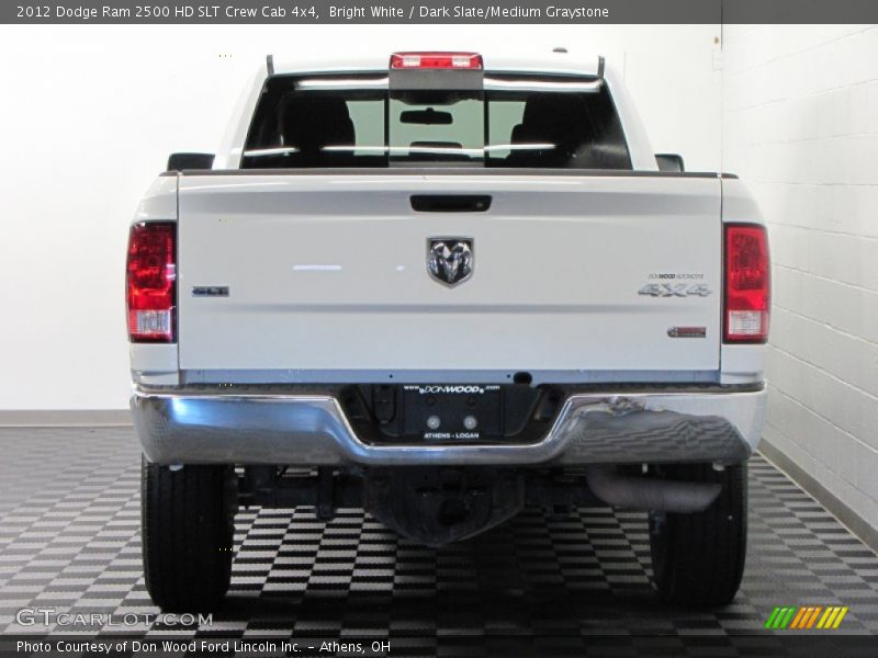Bright White / Dark Slate/Medium Graystone 2012 Dodge Ram 2500 HD SLT Crew Cab 4x4