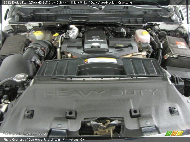  2012 Ram 2500 HD SLT Crew Cab 4x4 Engine - 6.7 Liter OHV 24-Valve Cummins VGT Turbo-Diesel Inline 6 Cylinder