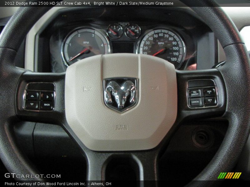  2012 Ram 2500 HD SLT Crew Cab 4x4 Steering Wheel