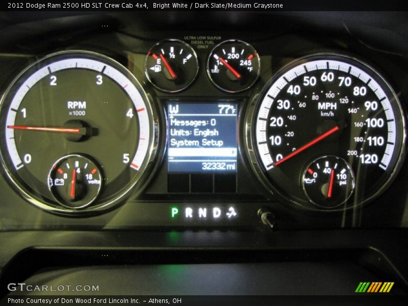  2012 Ram 2500 HD SLT Crew Cab 4x4 SLT Crew Cab 4x4 Gauges