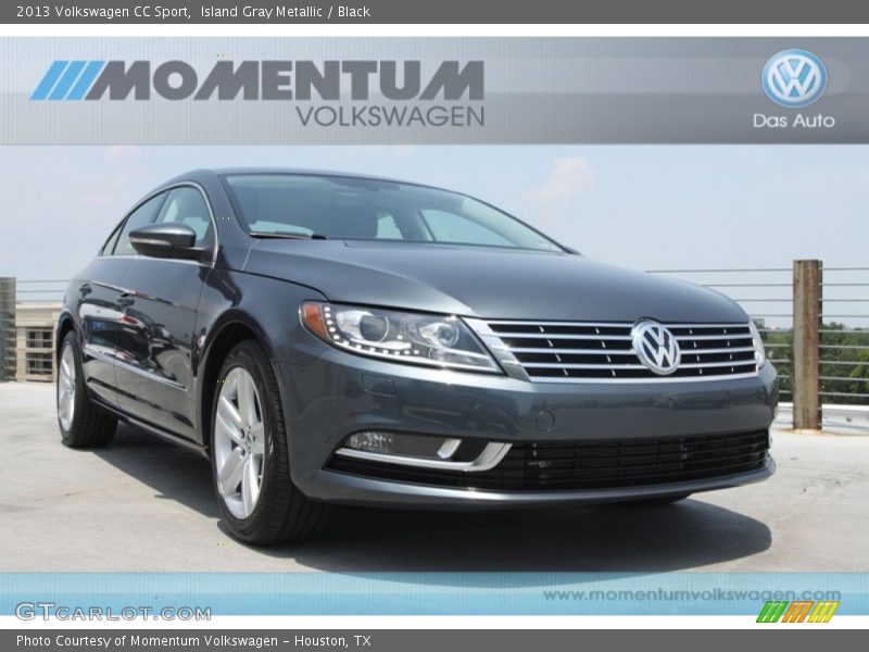 Island Gray Metallic / Black 2013 Volkswagen CC Sport