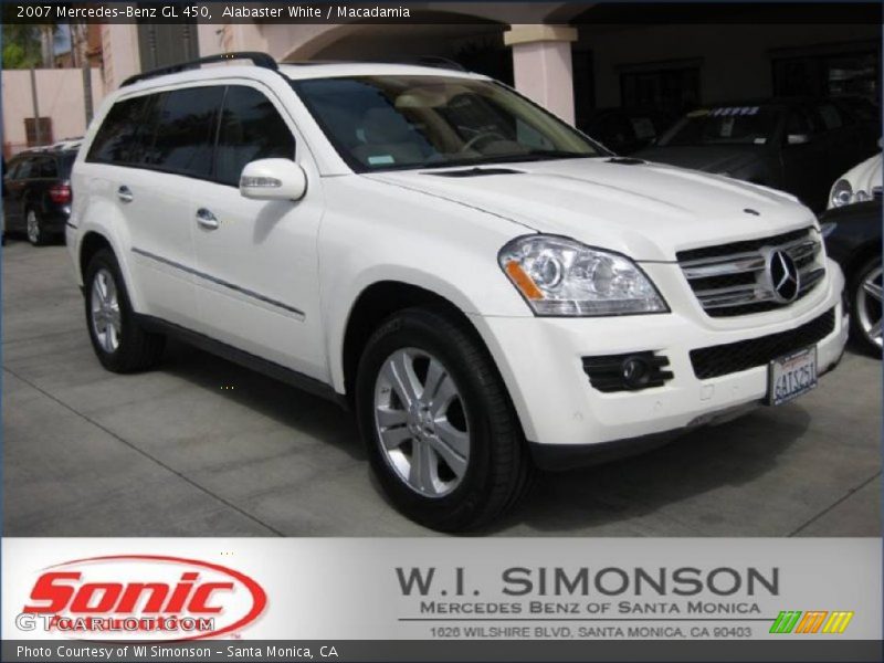 Alabaster White / Macadamia 2007 Mercedes-Benz GL 450