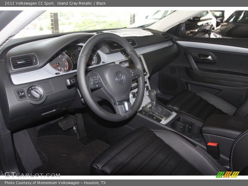 Island Gray Metallic / Black 2013 Volkswagen CC Sport