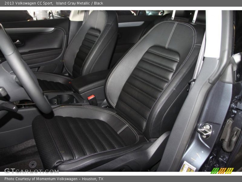 Island Gray Metallic / Black 2013 Volkswagen CC Sport