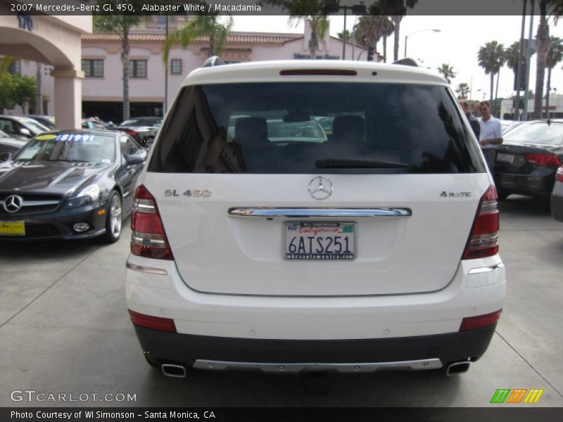 Alabaster White / Macadamia 2007 Mercedes-Benz GL 450