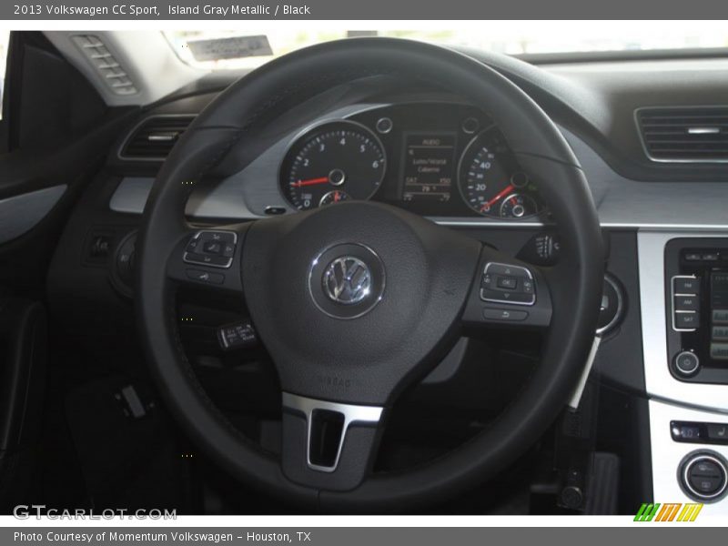 Island Gray Metallic / Black 2013 Volkswagen CC Sport