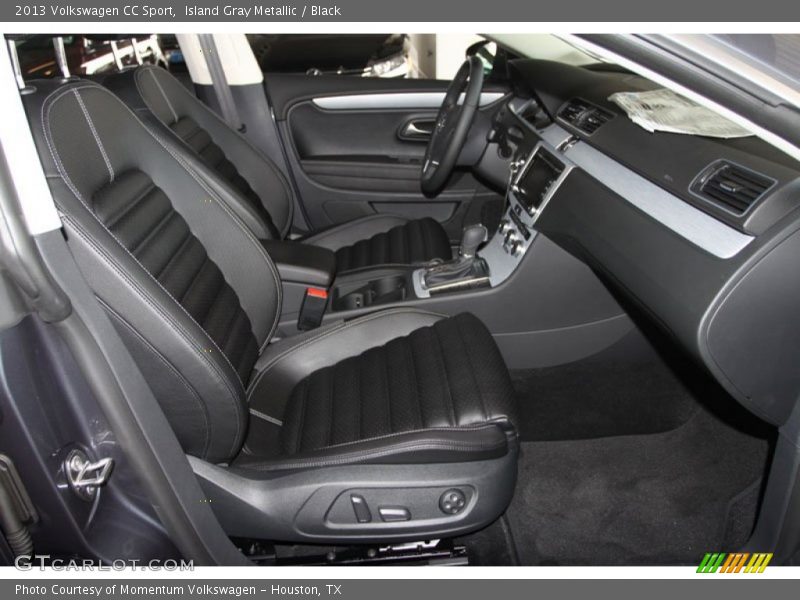 Island Gray Metallic / Black 2013 Volkswagen CC Sport