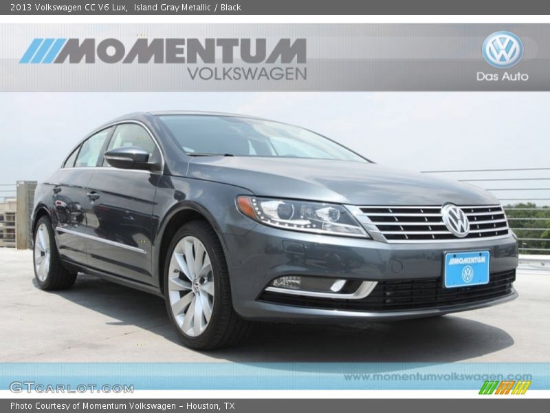 Island Gray Metallic / Black 2013 Volkswagen CC V6 Lux