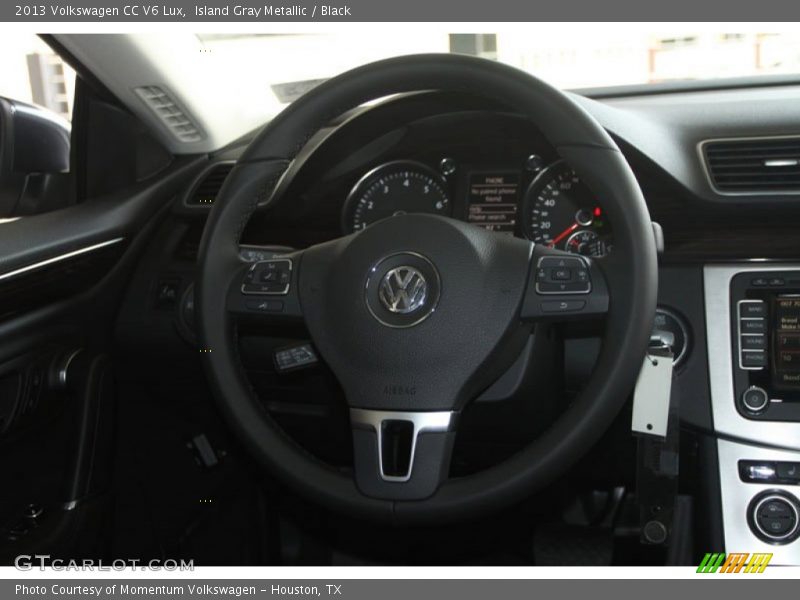 Island Gray Metallic / Black 2013 Volkswagen CC V6 Lux