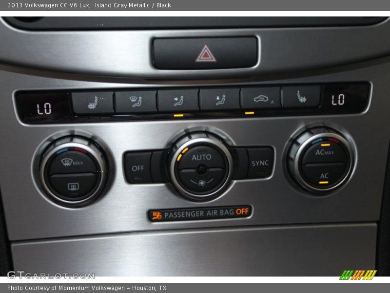 Controls of 2013 CC V6 Lux