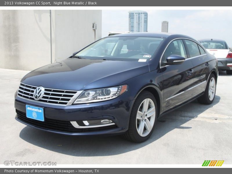 Night Blue Metallic / Black 2013 Volkswagen CC Sport