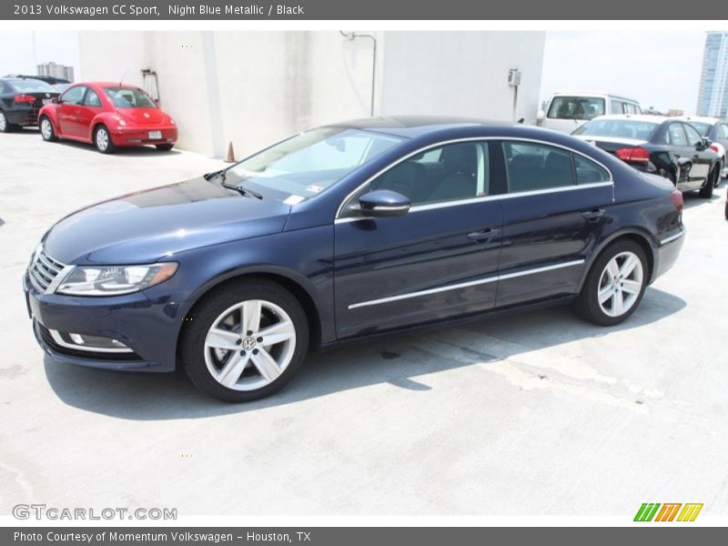 Night Blue Metallic / Black 2013 Volkswagen CC Sport