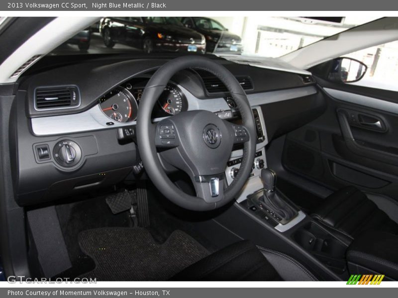 Night Blue Metallic / Black 2013 Volkswagen CC Sport