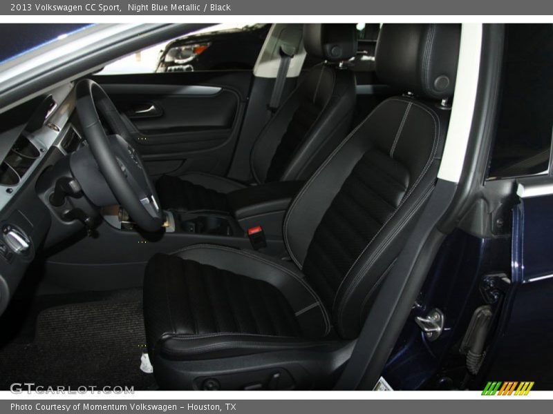 Night Blue Metallic / Black 2013 Volkswagen CC Sport