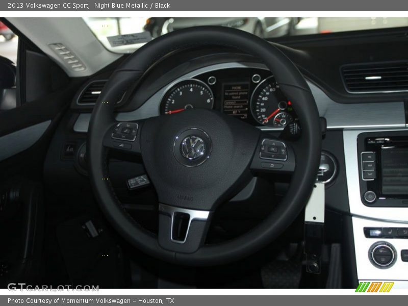 Night Blue Metallic / Black 2013 Volkswagen CC Sport
