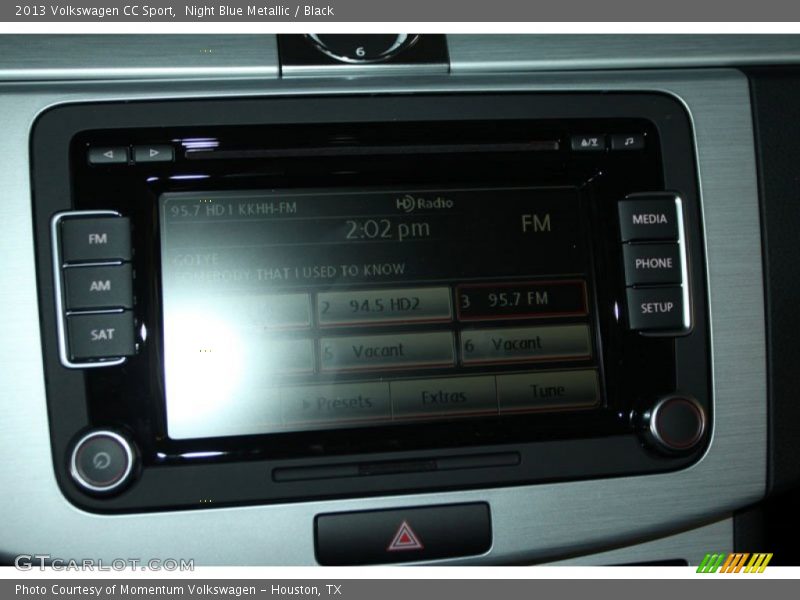 Night Blue Metallic / Black 2013 Volkswagen CC Sport