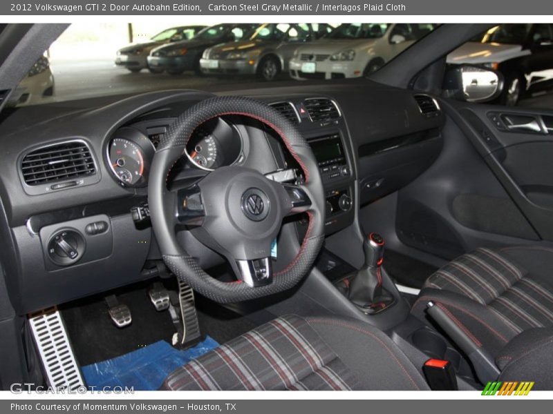 Carbon Steel Gray Metallic / Interlagos Plaid Cloth 2012 Volkswagen GTI 2 Door Autobahn Edition