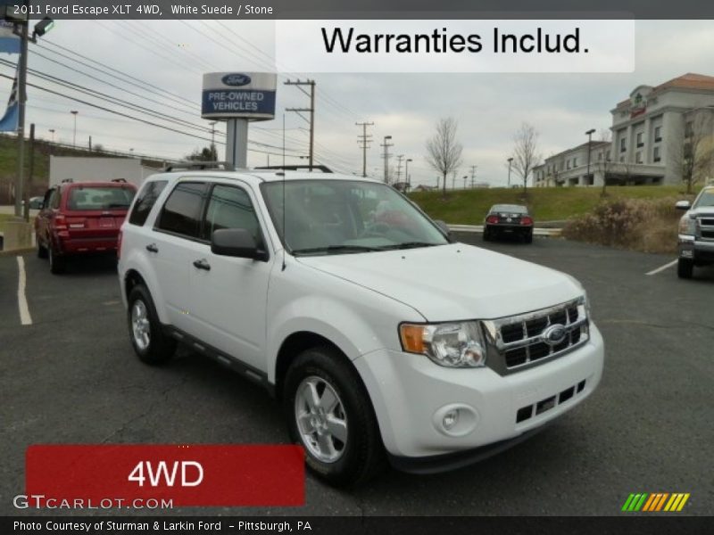 White Suede / Stone 2011 Ford Escape XLT 4WD