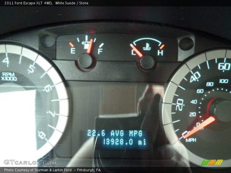 White Suede / Stone 2011 Ford Escape XLT 4WD