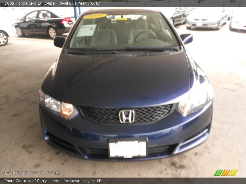 Royal Blue Pearl / Gray 2009 Honda Civic LX Coupe