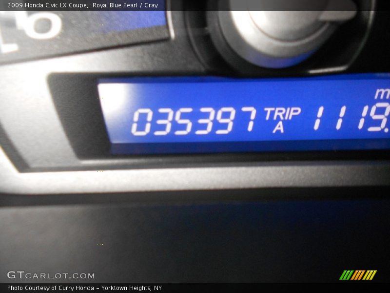Royal Blue Pearl / Gray 2009 Honda Civic LX Coupe