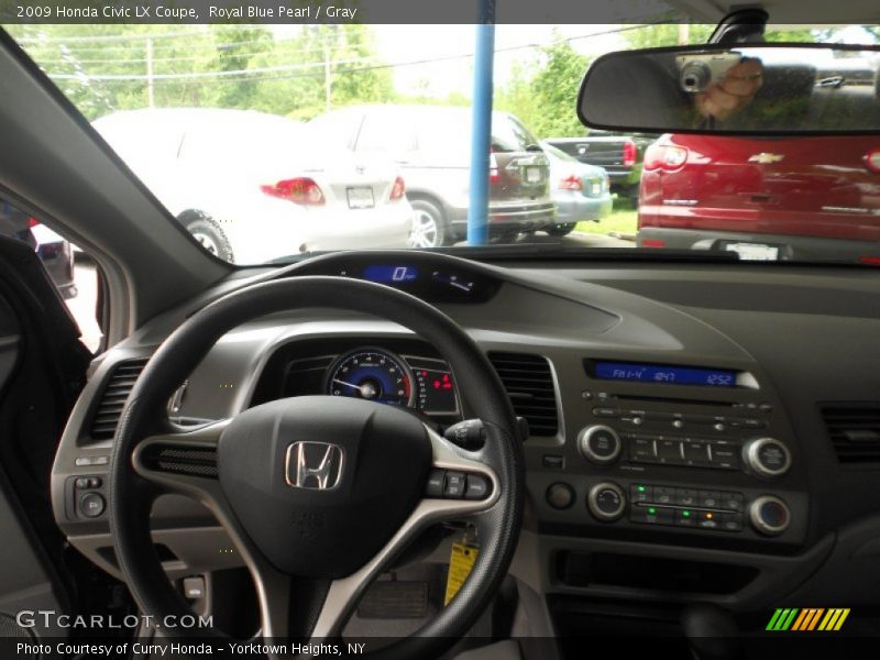 Royal Blue Pearl / Gray 2009 Honda Civic LX Coupe
