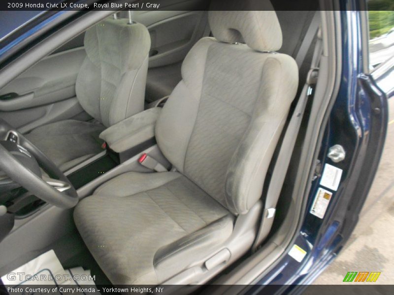 Royal Blue Pearl / Gray 2009 Honda Civic LX Coupe