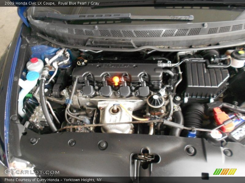 Royal Blue Pearl / Gray 2009 Honda Civic LX Coupe