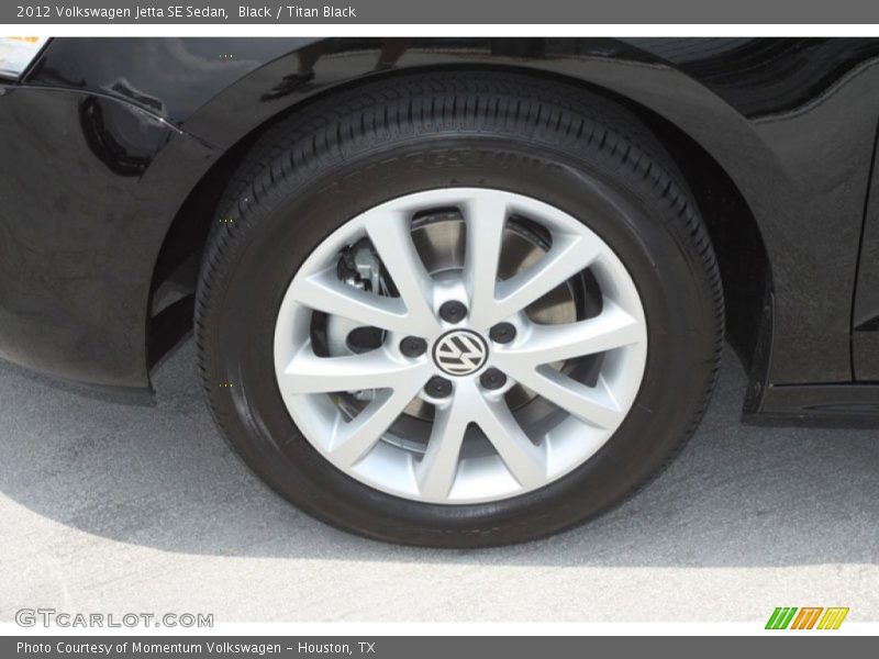Black / Titan Black 2012 Volkswagen Jetta SE Sedan